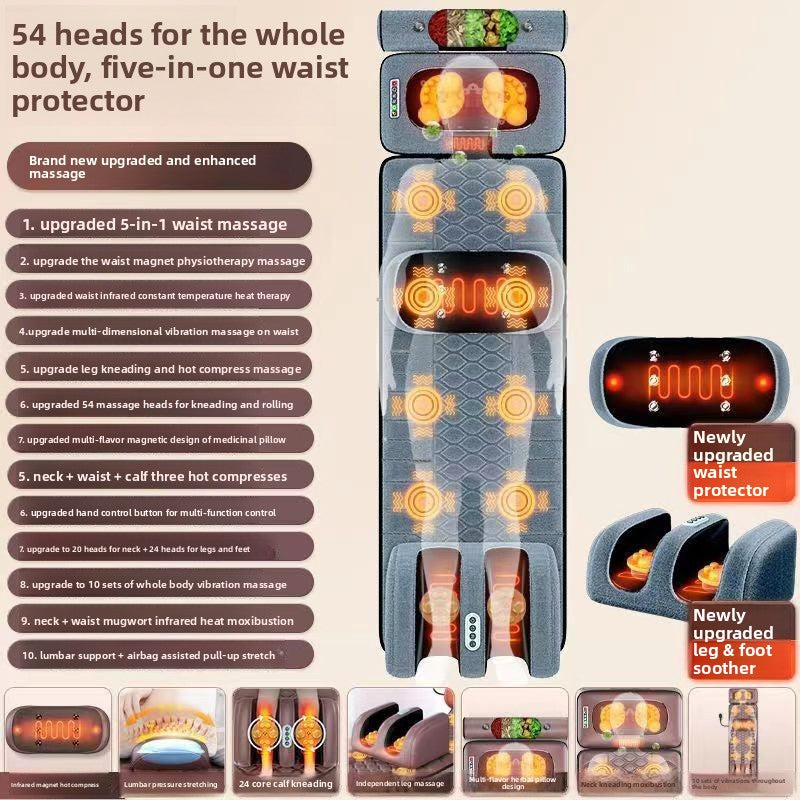 Back and waist massage mattress