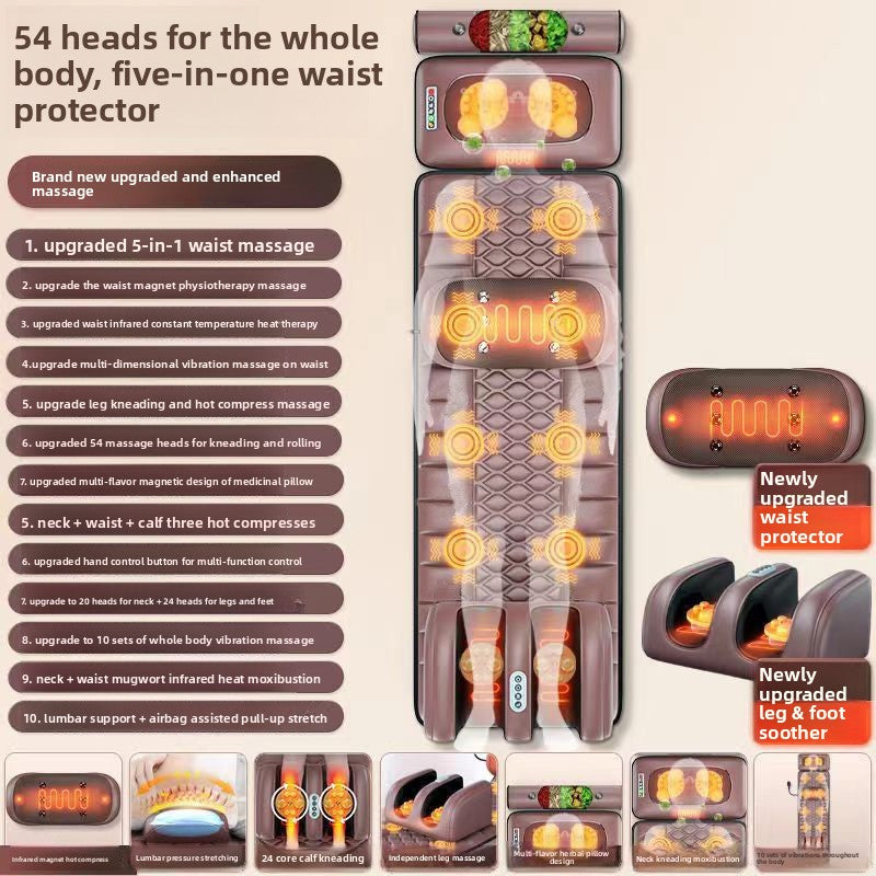 Back and waist massage mattress