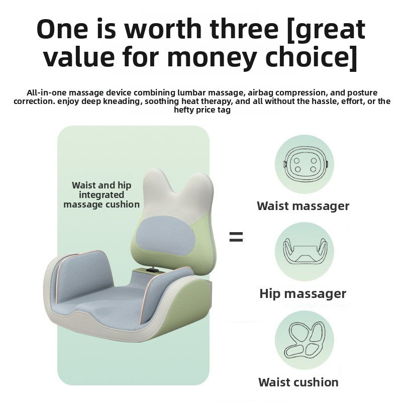 Back support massage pad